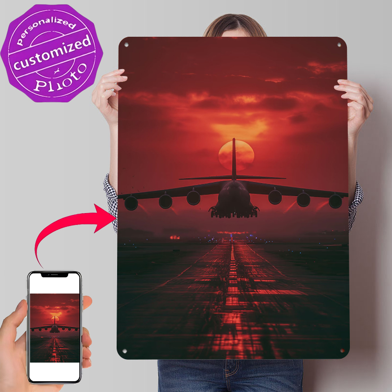 Background Retro Gaming - Airplane At Sky Background Poster Customized