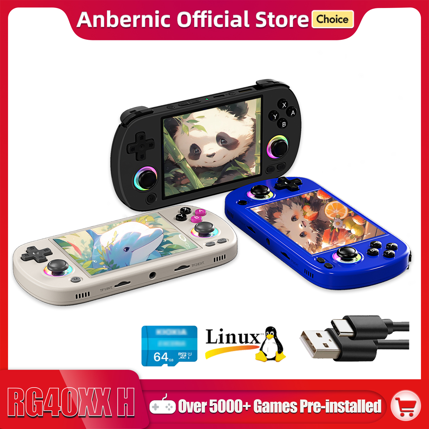 Retro Gaming Hdmi - ANBERNIC RG40XX H Handheld Game Console