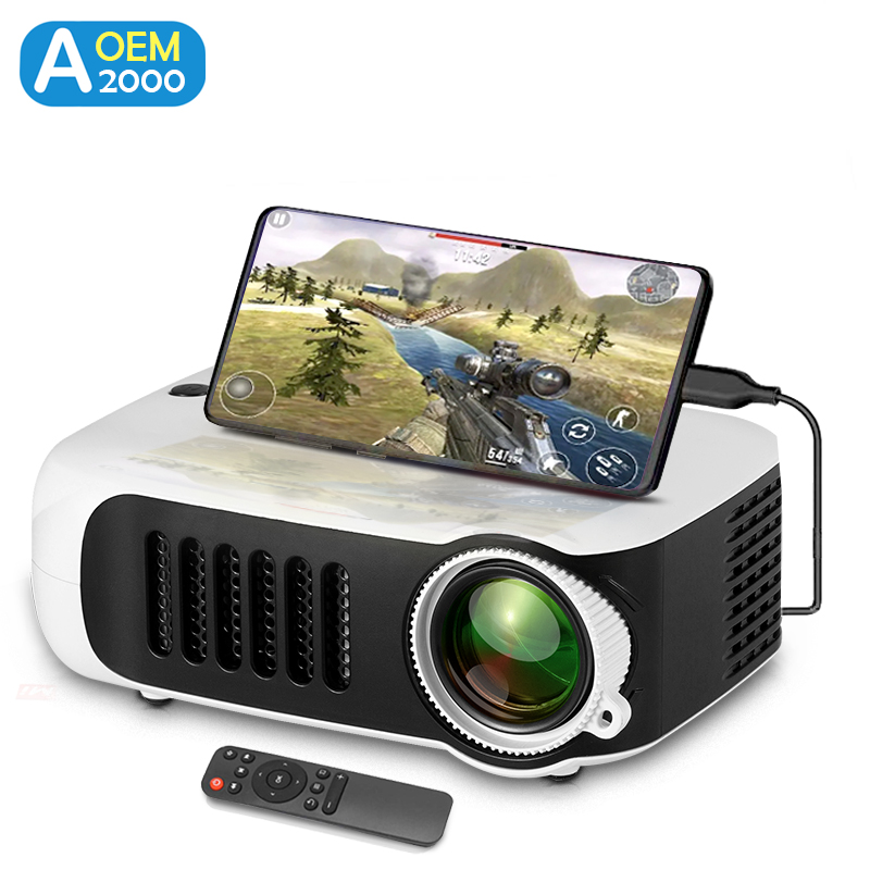 Retro Gaming Projector - A2000 Mini Projector Portable Home Cinema