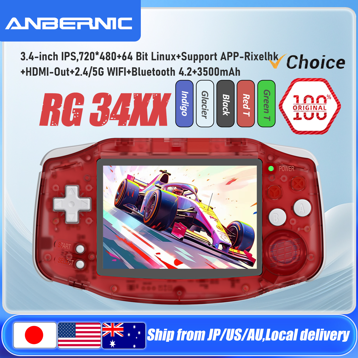 Retro Gaming Hdmi - ANBERNIC RG34XX Handheld Game Consoles RG
