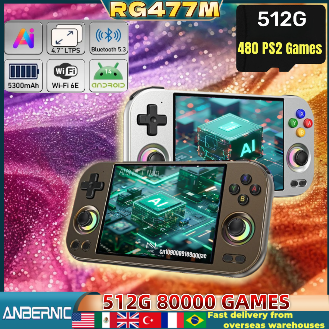Retro Gaming Gameboy - ANBERNIC RG 477M Retro Video Game