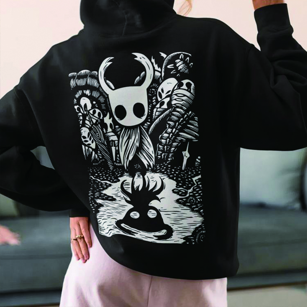 Retro Knight Gaming - Unisex Hollow Knight Gaming Hoodie Retro