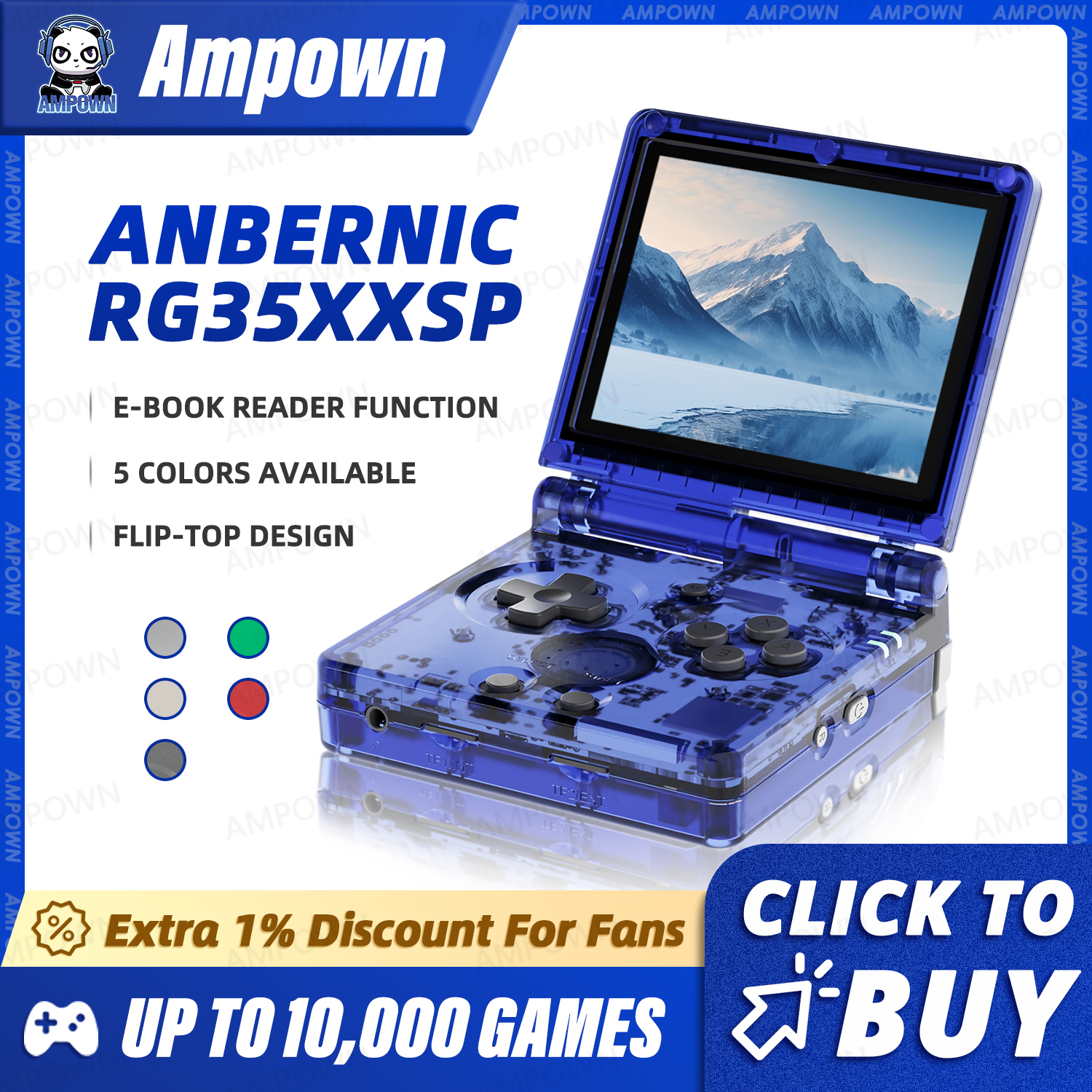 Retro Gaming Hdmi - ANBERNIC RG35XXSP Flip Game Console 3.5''