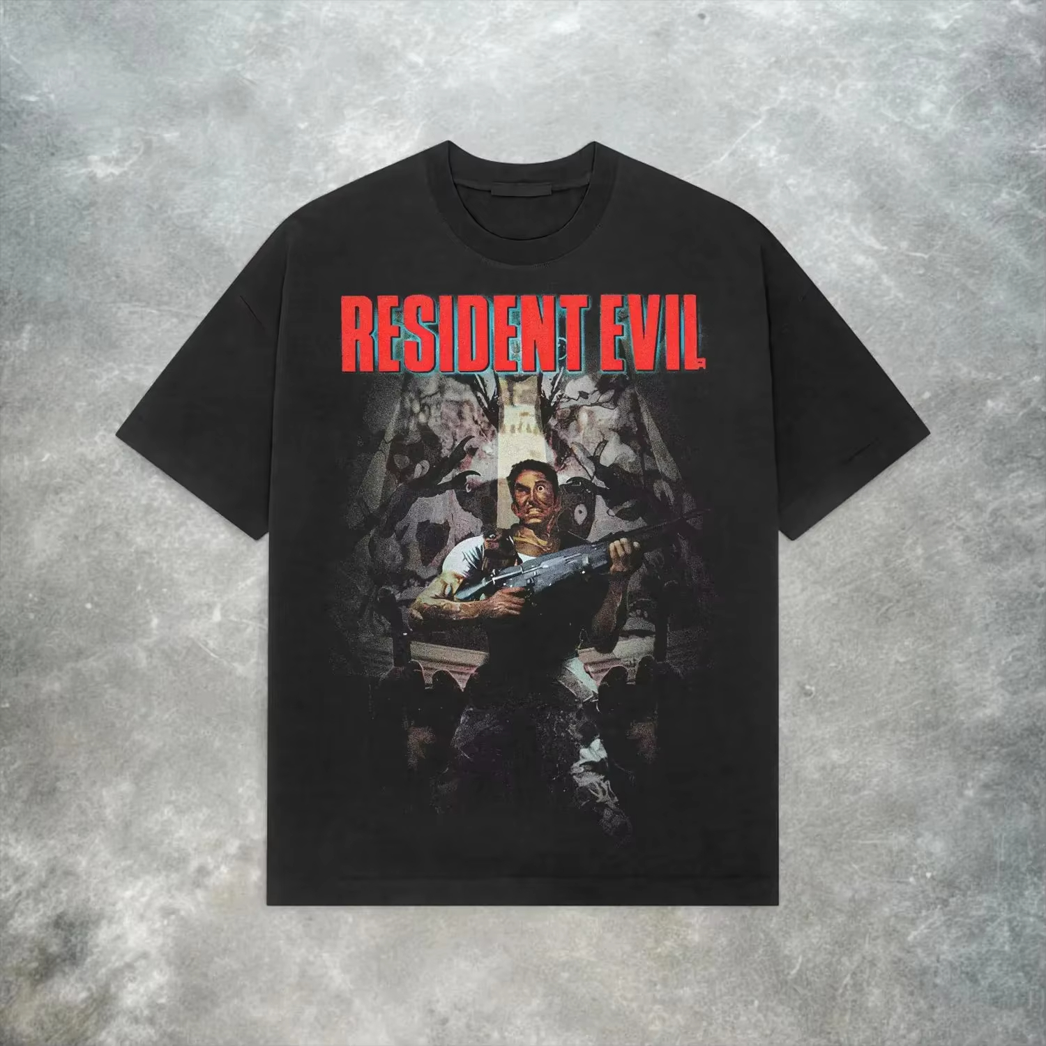 Retro Gaming Aesthetic - Resident Evil T-shirt_ Y2K Retro Horror