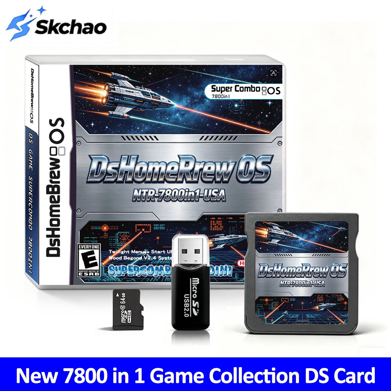 Retro Gaming Handhelds - 7800 in 1 DsHomeBrew Flash Card