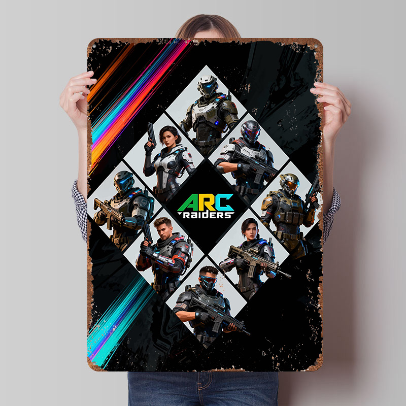 Retro Gaming At - ARC Raiders Game Characters Printed Poster