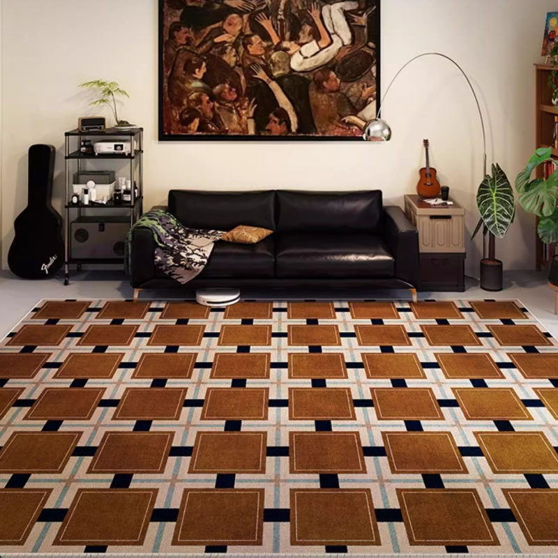 Retro Plaid Living Room Decora - đánh giá và giá Retro Gaming Rug