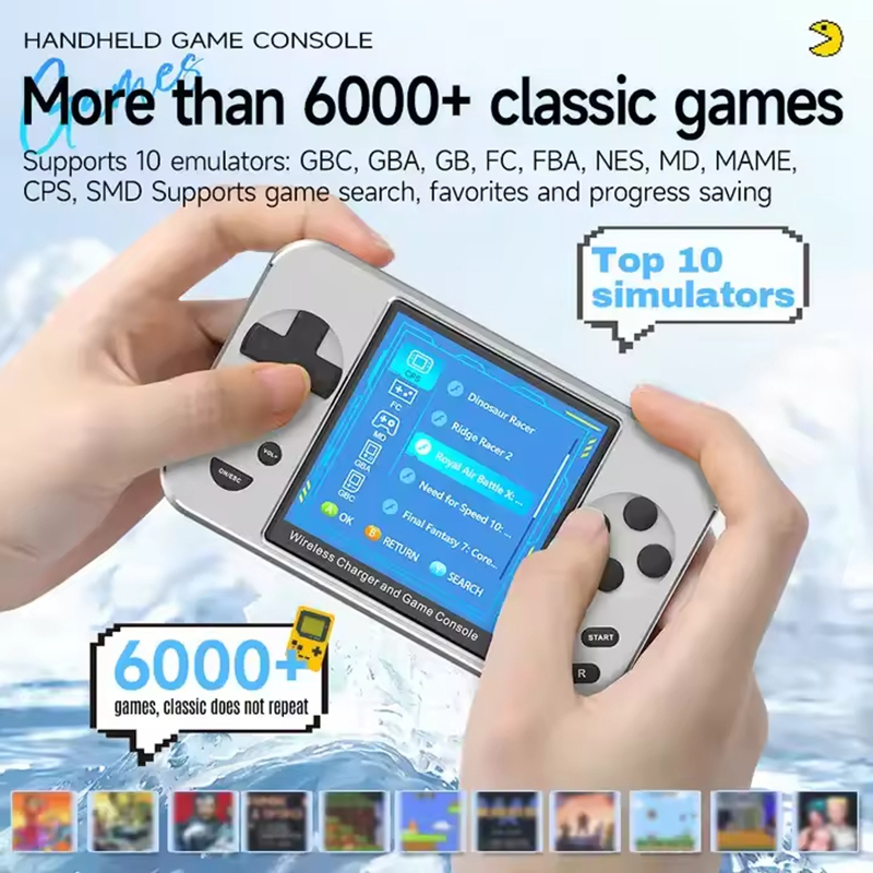 5000mAh 15W Fast Wireless Char - đánh giá và giá Retro Gaming Power Bank