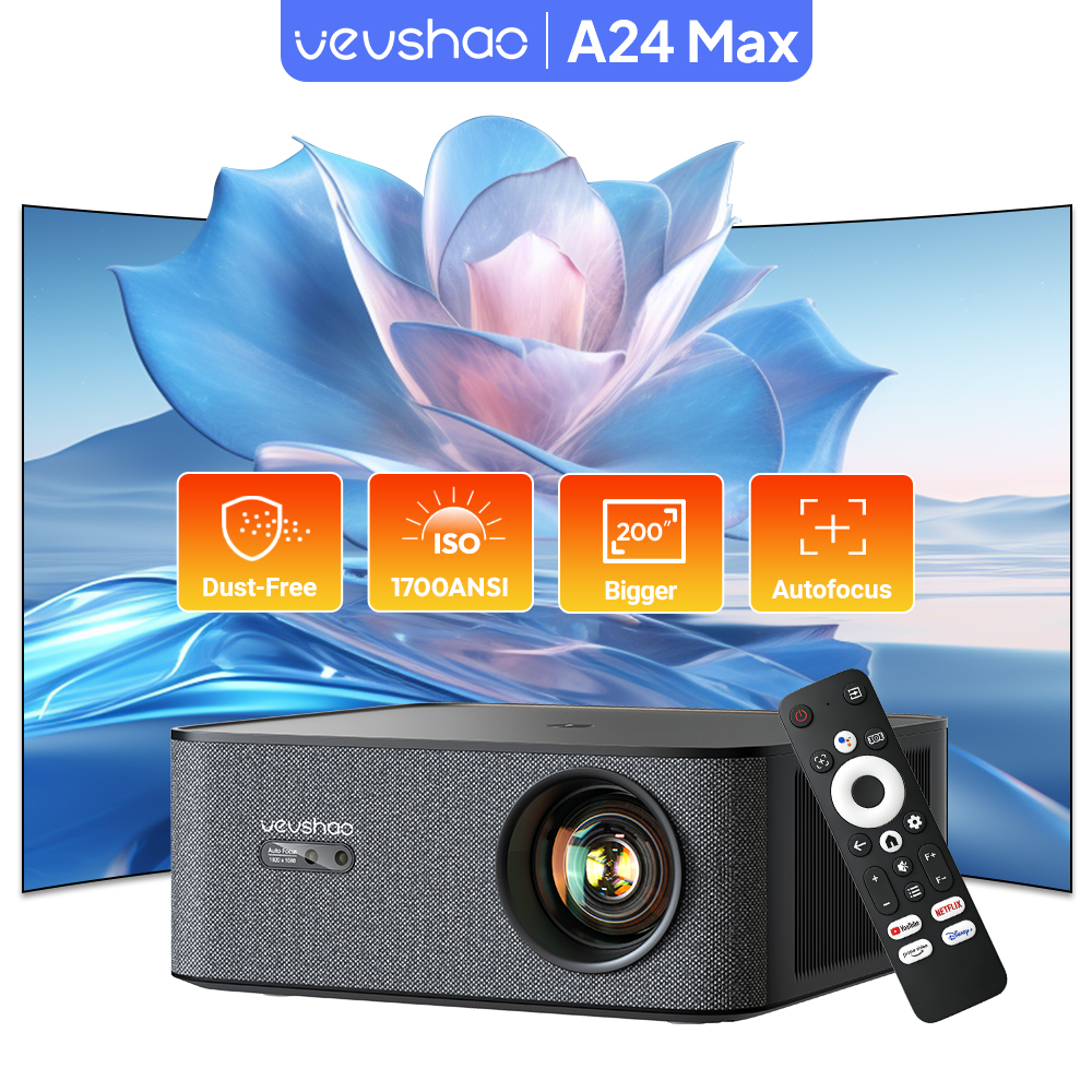 VEVSHAO 1080P Projector 4K A24 - đánh giá và giá Retro Gaming Projector