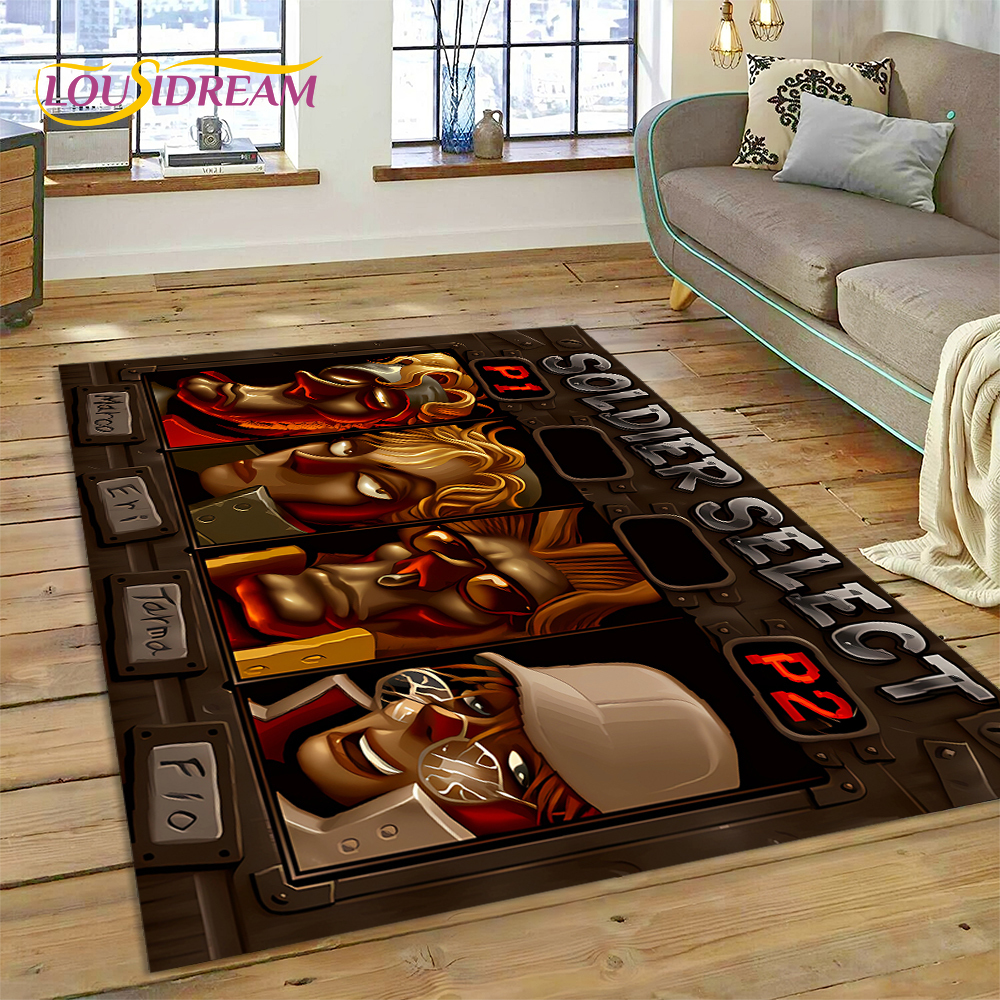Metal Slug Retro Game Cartoon  - đánh giá và giá Retro Gaming Rug