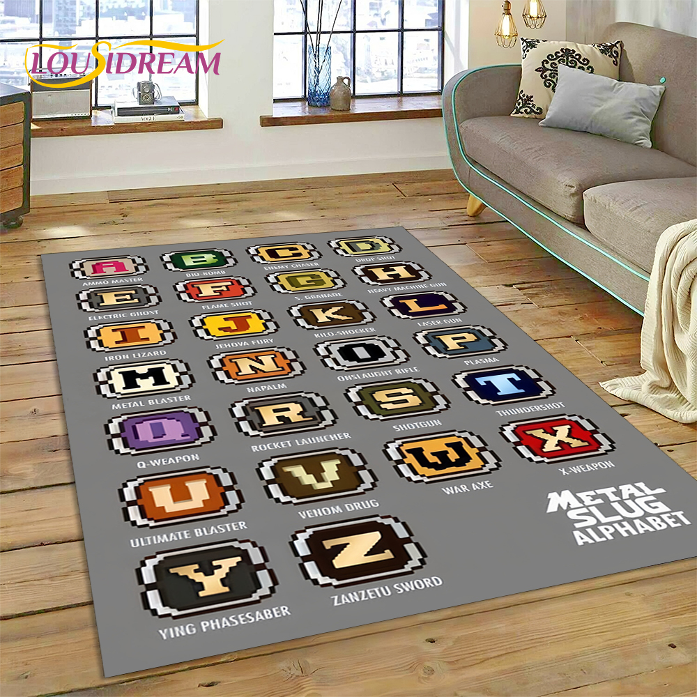 Metal Slug Retro Game Cartoon  - đánh giá và giá Retro Gaming Rug
