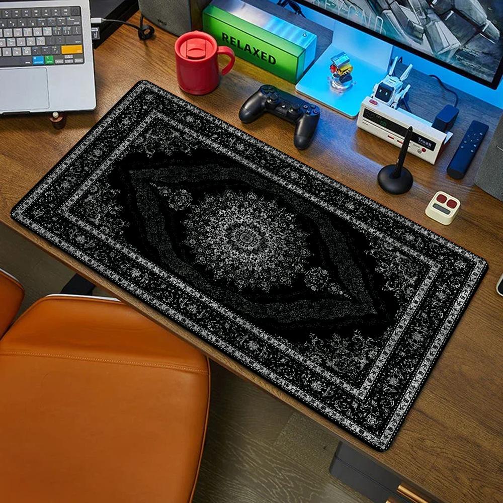New black Persian Carpet Myste - đánh giá và giá Retro Gaming Rug
