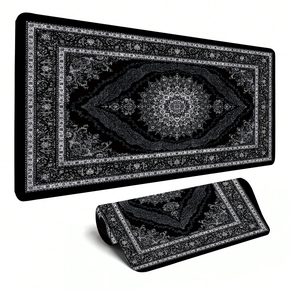 New black Persian Carpet Myste - đánh giá và giá Retro Gaming Rug