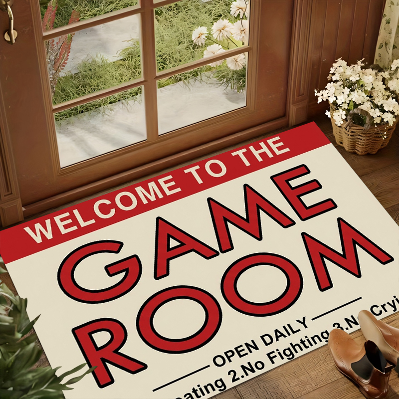 Gaming Room Welcome Door Mat R - đánh giá và giá Retro Gaming Fonts