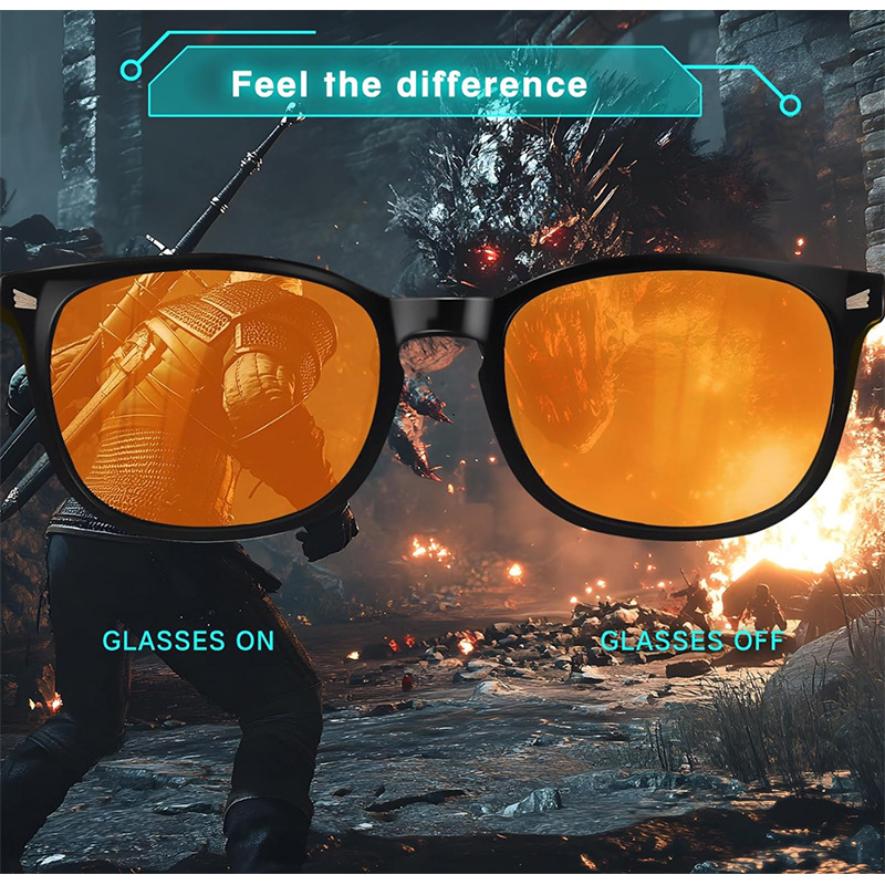OKH Retro Oval Glasses Orange  - đánh giá và giá Retro Gaming Projector