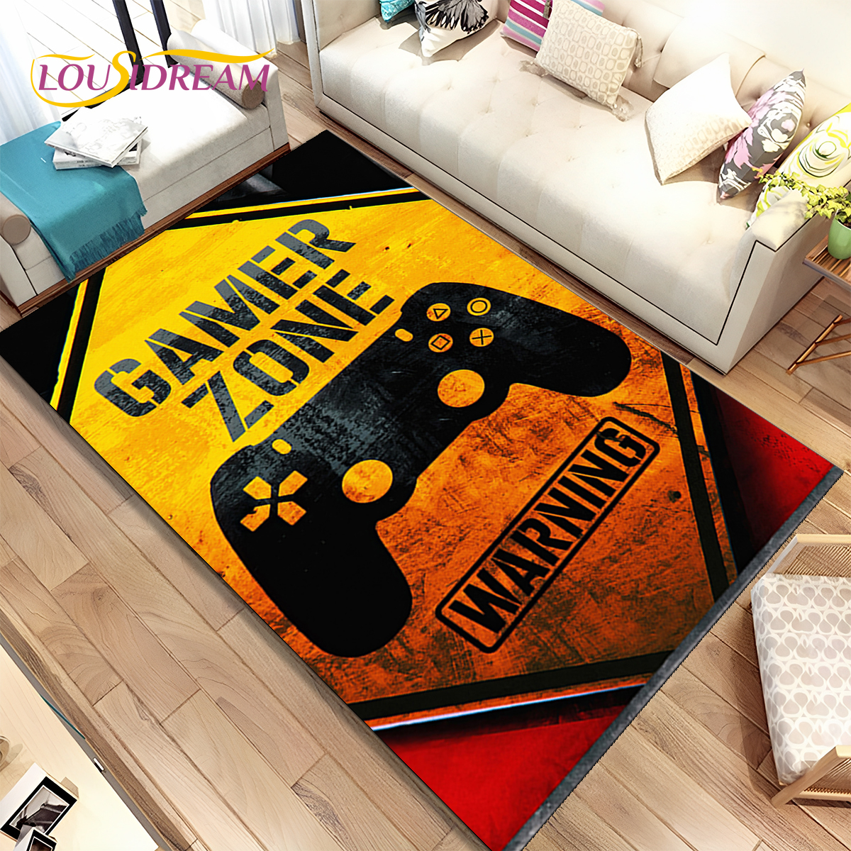 Cartoon Game Gamer Gamepad Rug - đánh giá và giá Retro Gaming Rug