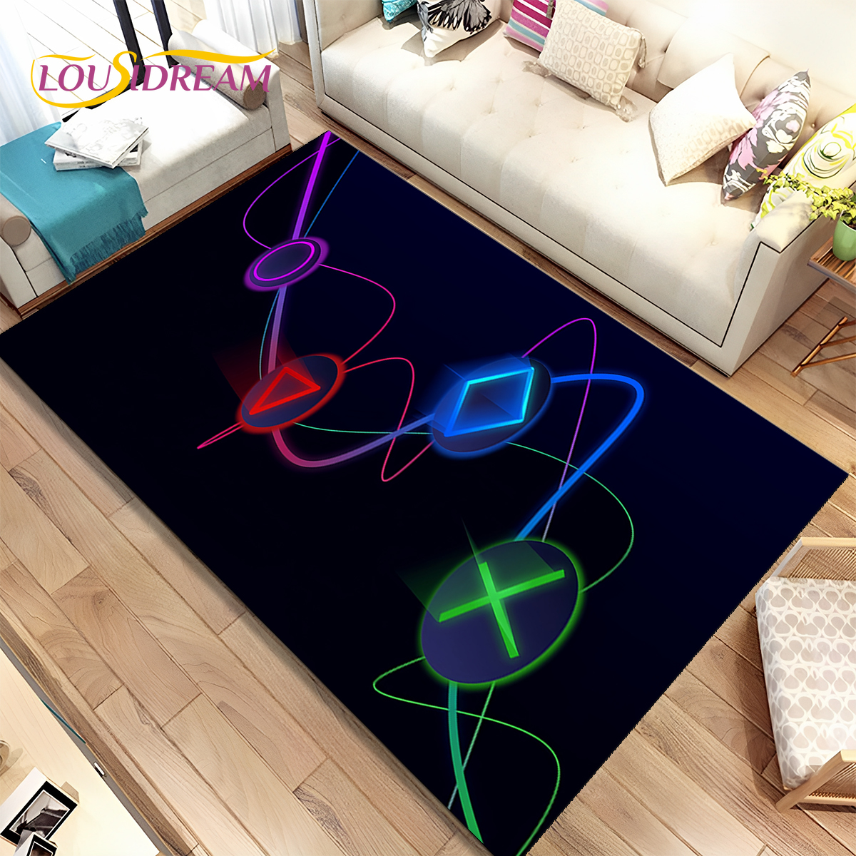 Cartoon Game Gamer Gamepad Rug - đánh giá và giá Retro Gaming Rug