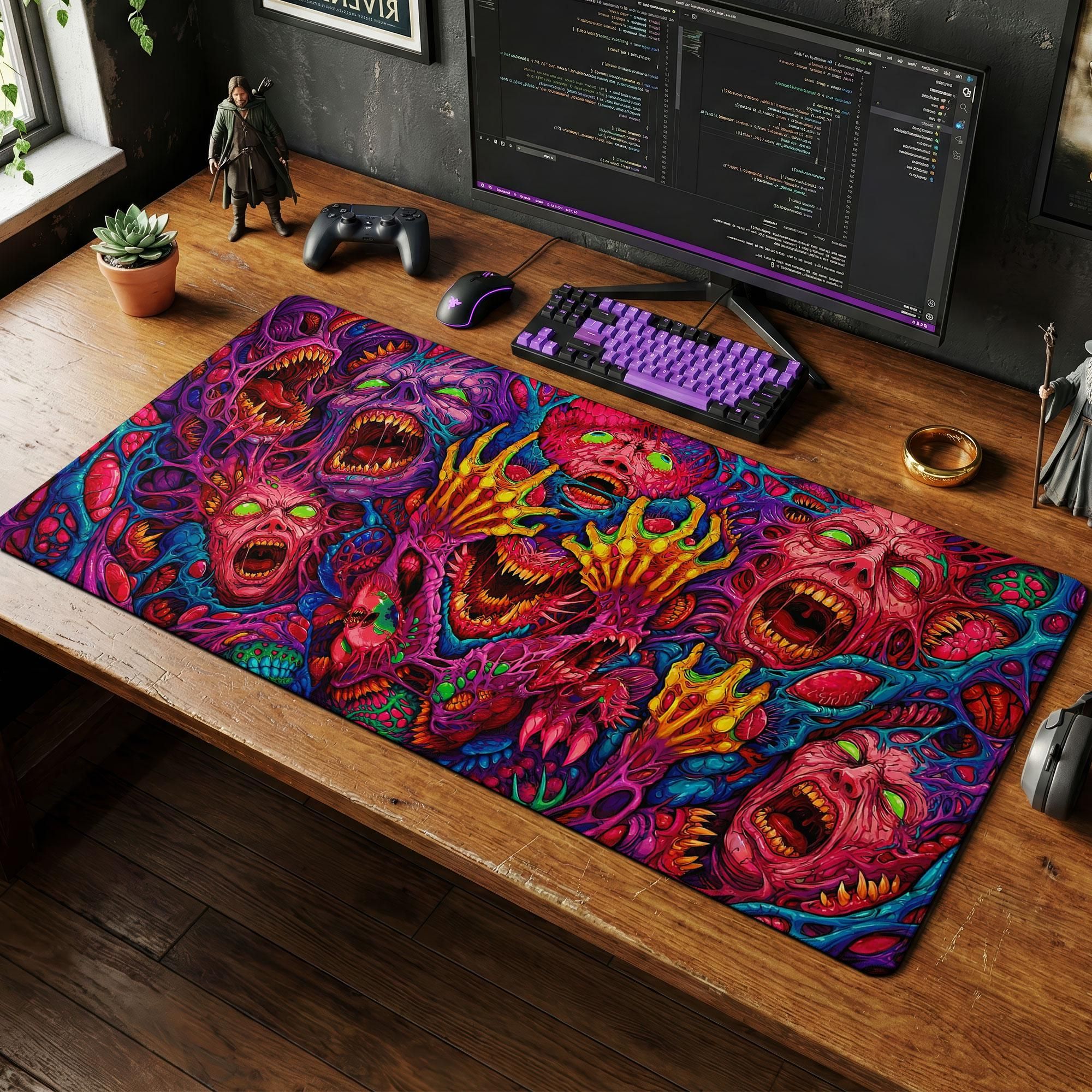 Japan Red Mouse Pad Neon Gore  - đánh giá và giá Retro Gaming Rug