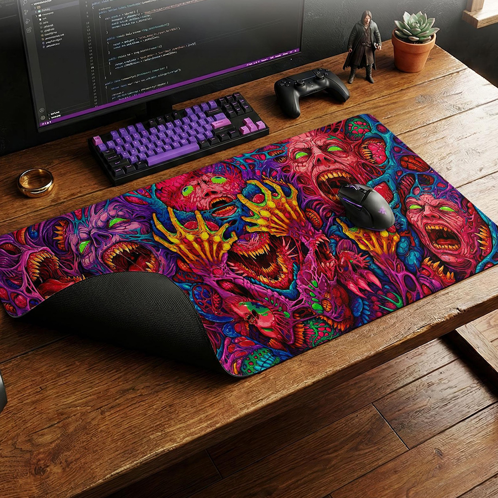 Japan Red Mouse Pad Neon Gore  - đánh giá và giá Retro Gaming Rug