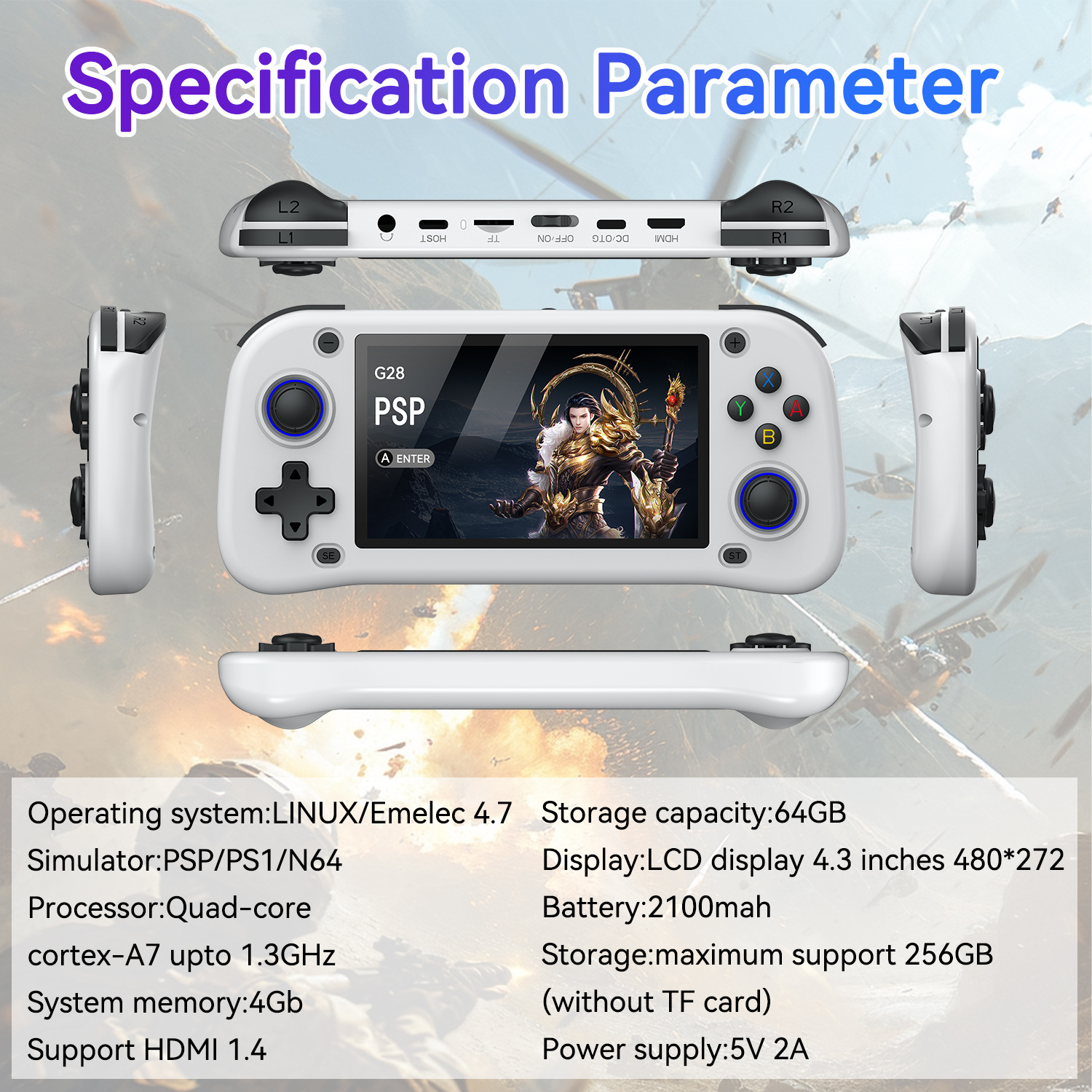 G28 game console 4.3-inch high - đánh giá và giá Retro Gaming Gameboy