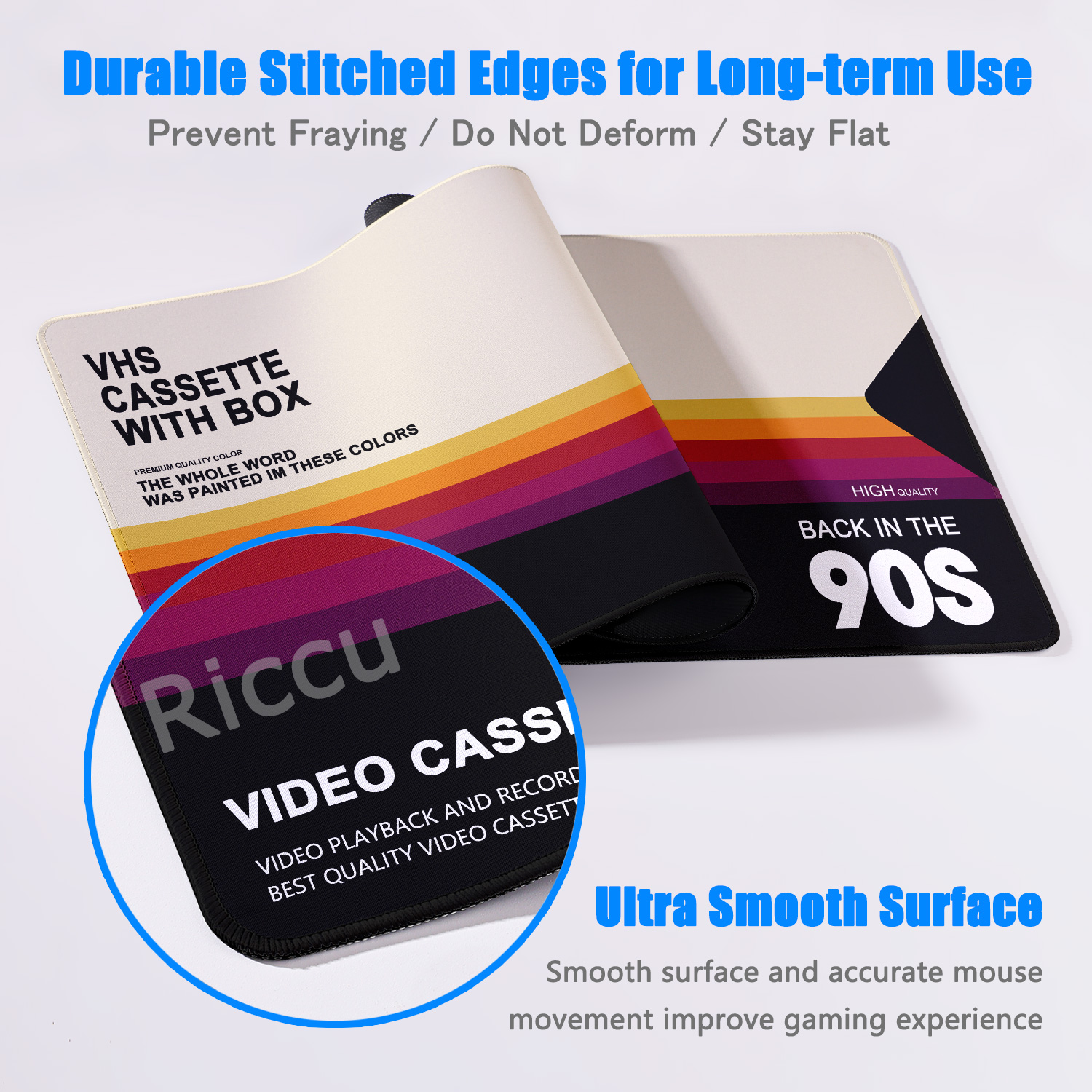 Retro VHS Style Mouse Pad Xxl  - đánh giá và giá Retro Gaming Rug