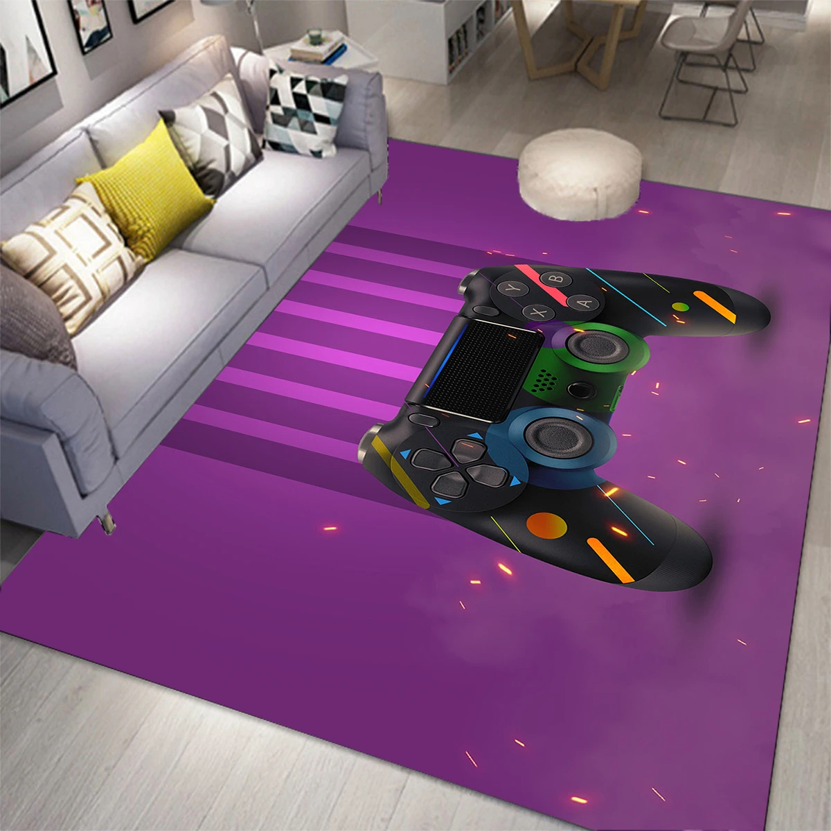 Gaming Area Rug for Kids Boy B - đánh giá và giá Retro Gaming Rug