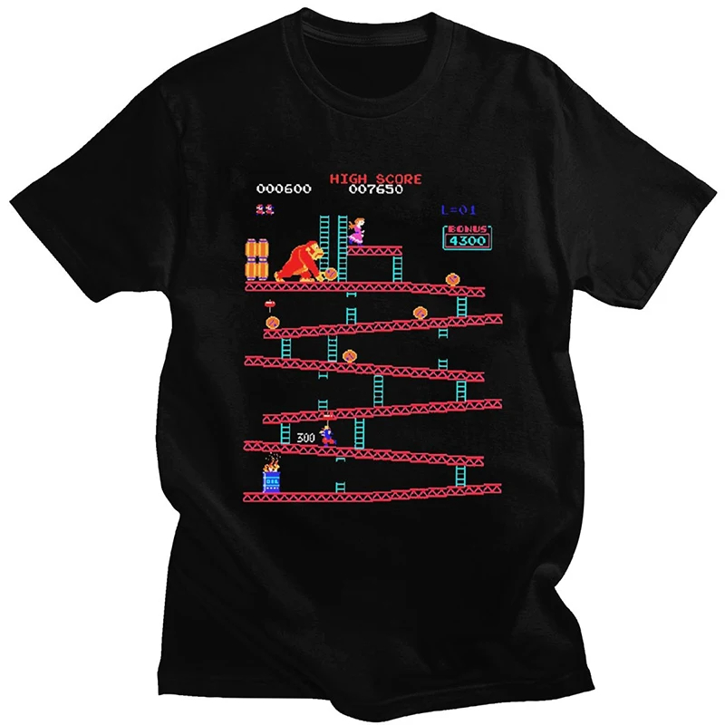 Funny Donkey Kong T Shirt Men  - đánh giá và giá Retro Gaming Aesthetic