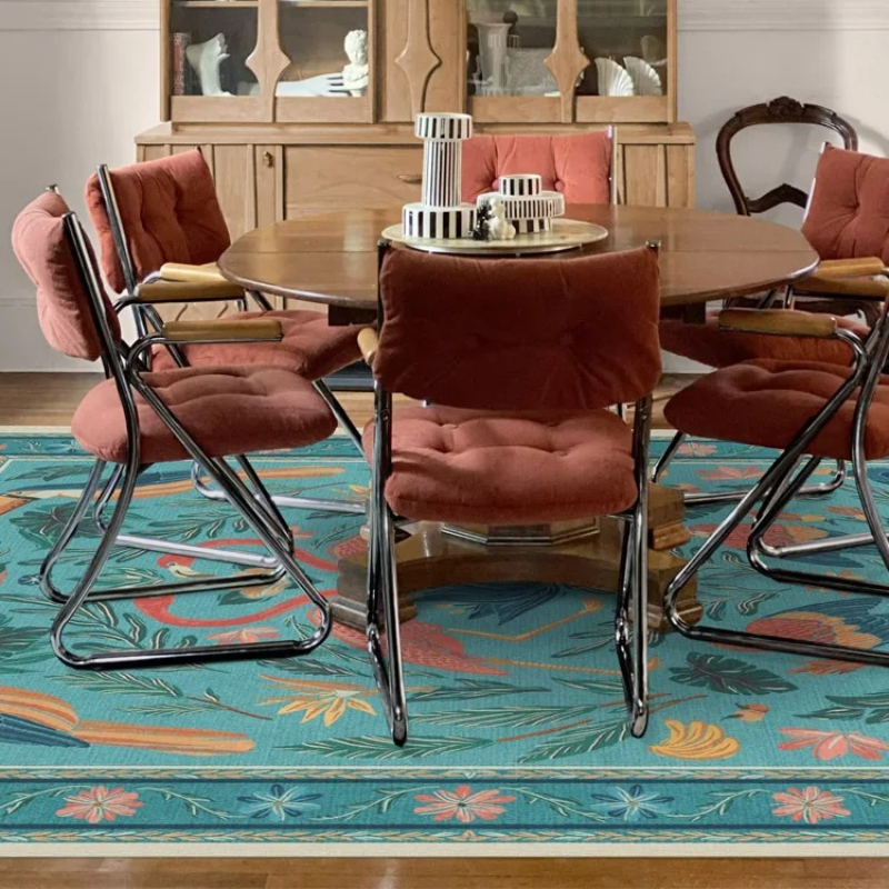 Living Room Carpet Bohemian St - đánh giá và giá Retro Gaming Rug