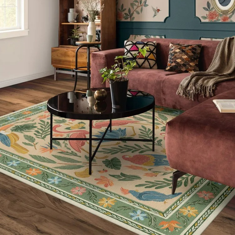 Living Room Carpet Bohemian St - đánh giá và giá Retro Gaming Rug