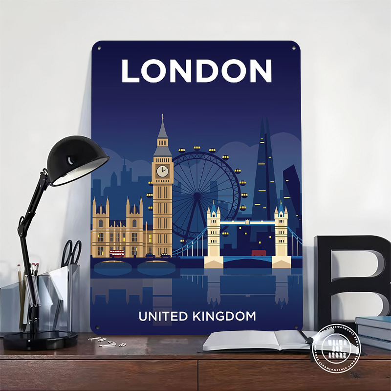 London Skyline At Night Poster - đánh giá và giá Retro Gaming At