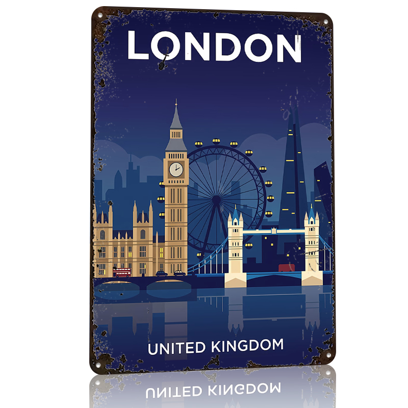 London Skyline At Night Poster - đánh giá và giá Retro Gaming At