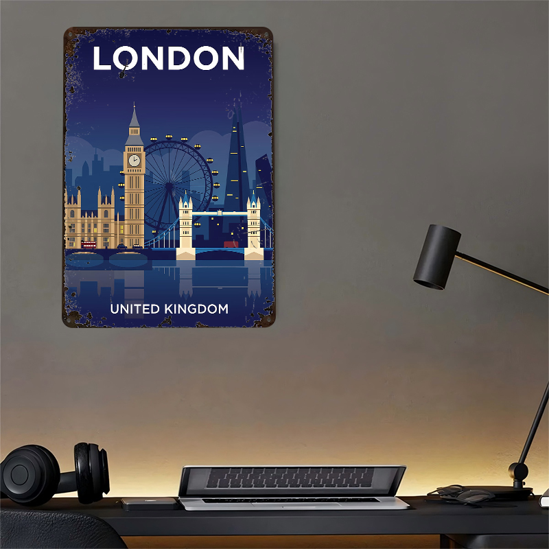 London Skyline At Night Poster - đánh giá và giá Retro Gaming At