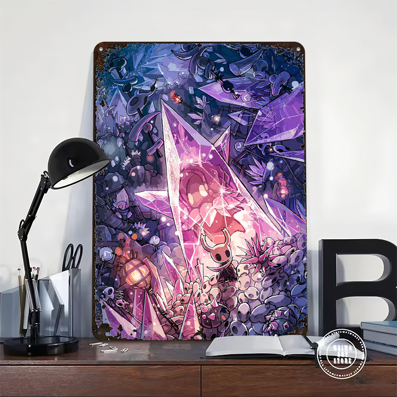 Hollow Knight Game Tinplate Po - đánh giá và giá Retro Knight Gaming