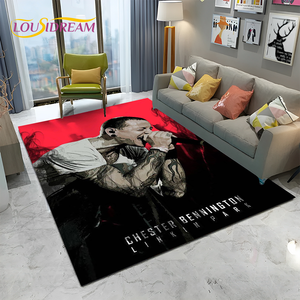 3D Retro Rock Band L-Linkin Pa - đánh giá và giá Retro Gaming Rug