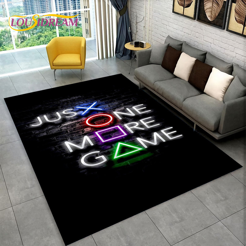 3D Cartoon Game Gamer Gamepad  - đánh giá và giá Retro Gaming Rug