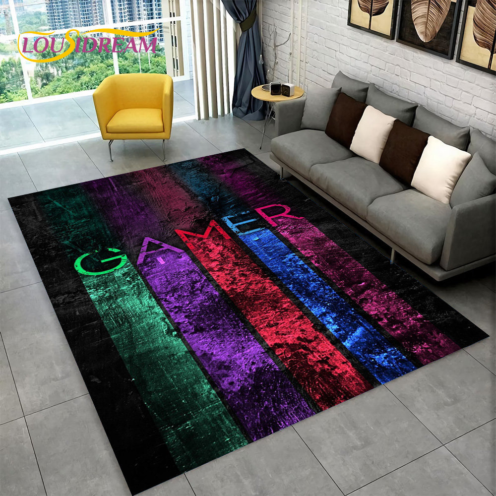 3D Cartoon Game Gamer Gamepad  - đánh giá và giá Retro Gaming Rug