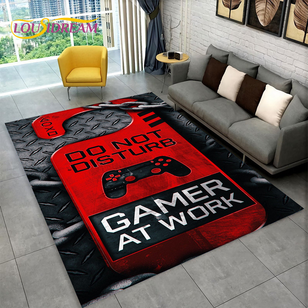 3D Cartoon Game Gamer Gamepad  - đánh giá và giá Retro Gaming Rug
