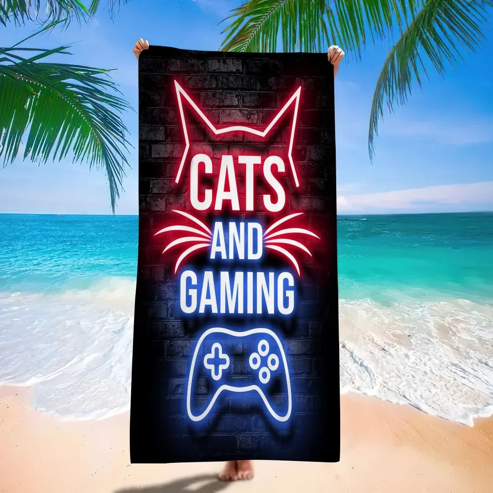 Retro Gaming Neon Beach Towel, - đánh giá và giá Background Retro Gaming