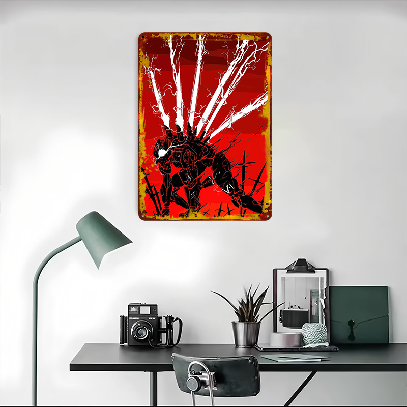 Mech With Lightning on Red Bac - đánh giá và giá Background Retro Gaming