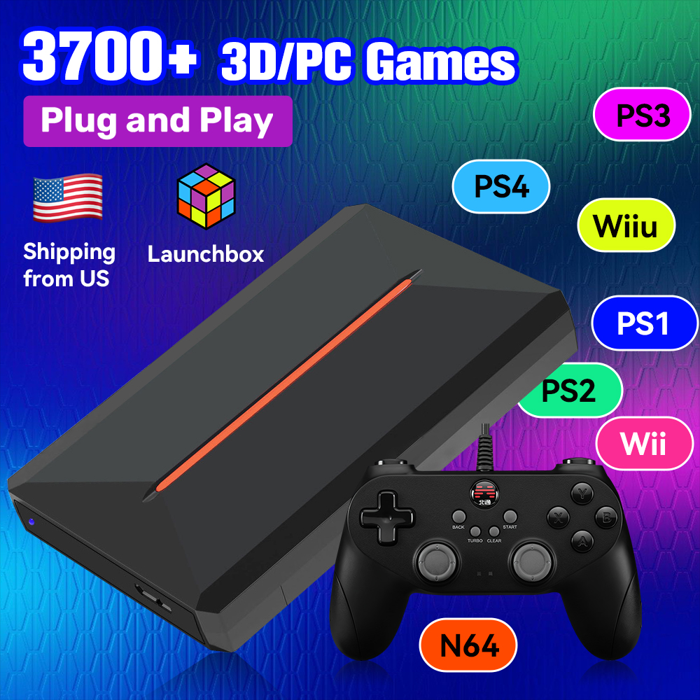 Launchbox OS 500GB Portable Ga - đánh giá và giá Retro Gaming Theme