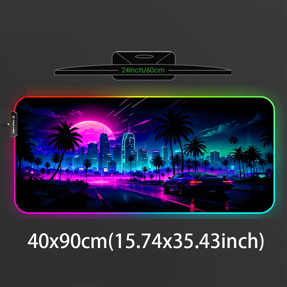 Retrowave Large Desk Mat Exten - đánh giá và giá Retro Gaming Projector