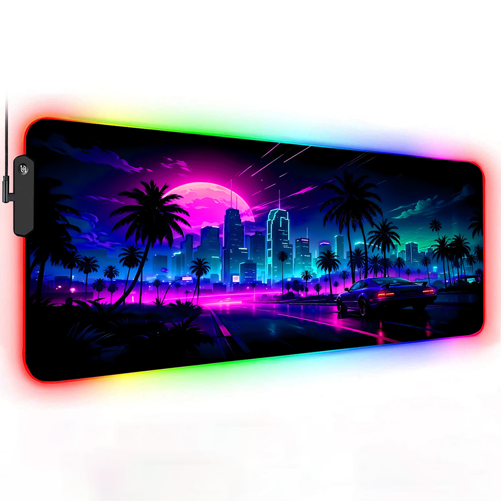 Retrowave Large Desk Mat Exten - đánh giá và giá Retro Gaming Projector