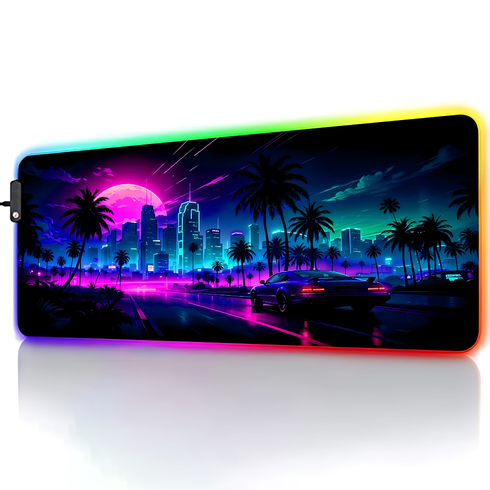 Retrowave Large Desk Mat Exten - đánh giá và giá Retro Gaming Projector