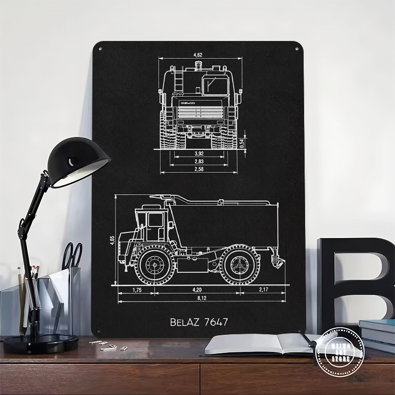 BelAZ 7647 Metal Poster Wall A - đánh giá và giá Retro Gaming At