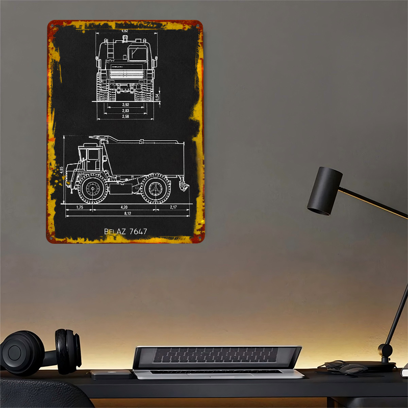 BelAZ 7647 Metal Poster Wall A - đánh giá và giá Retro Gaming At