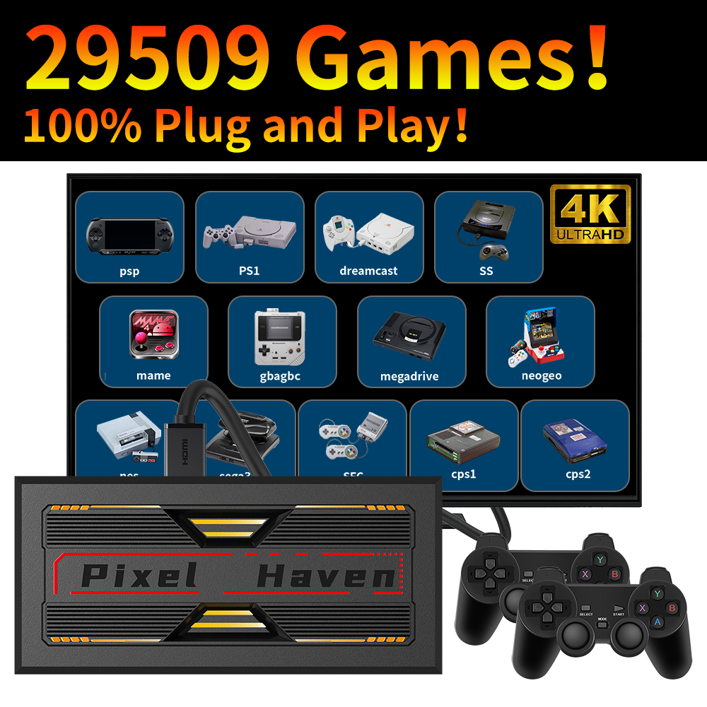 4K HD Retro Game Box Pixel Hav - đánh giá và giá Retro Gaming Tv Box