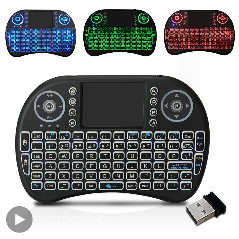 Backlit Mini Wireless Keyboard - đánh giá và giá Retro Gaming Tv Box