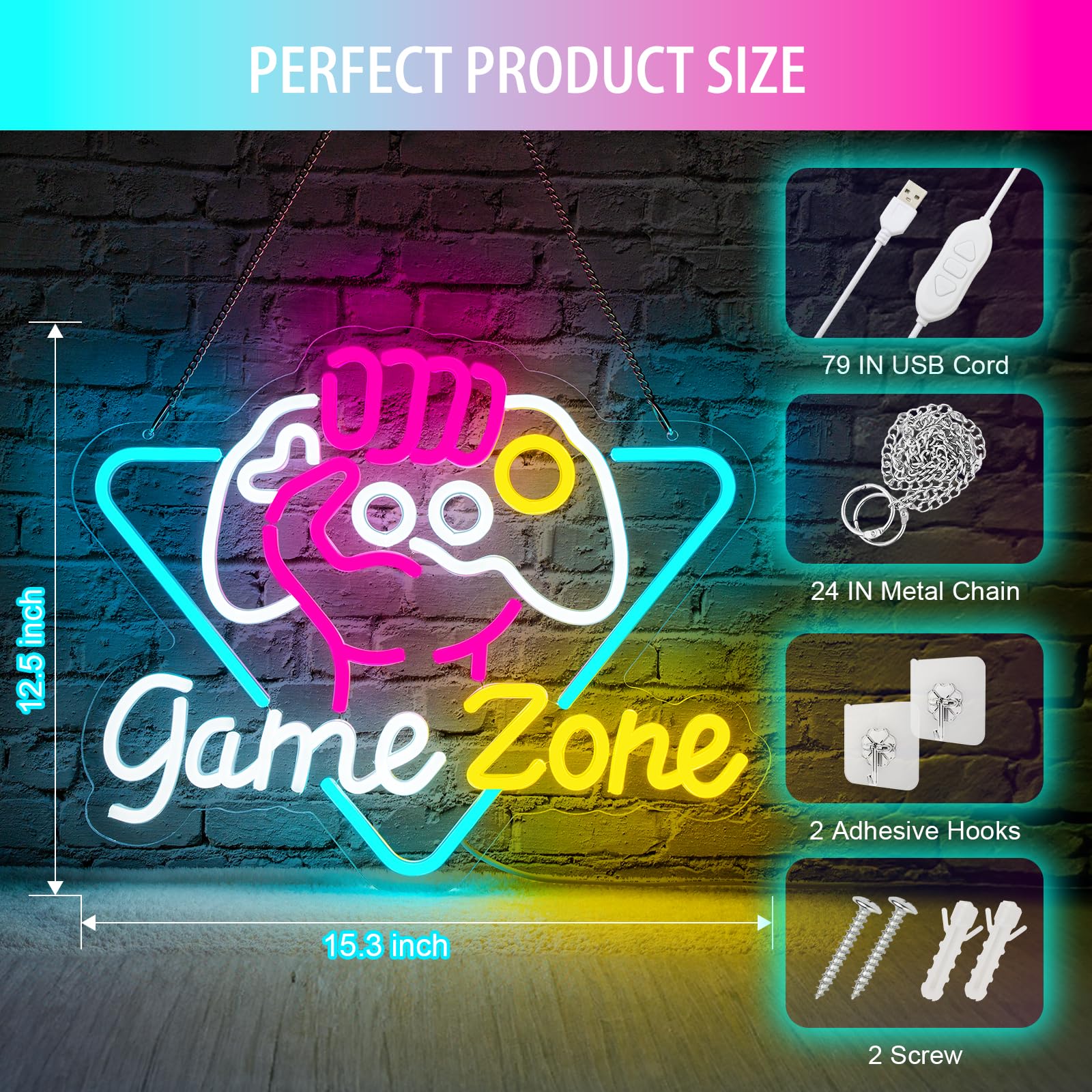 Game Zome Neon Sign LED Wall D - đánh giá và giá Retro Gaming Projector