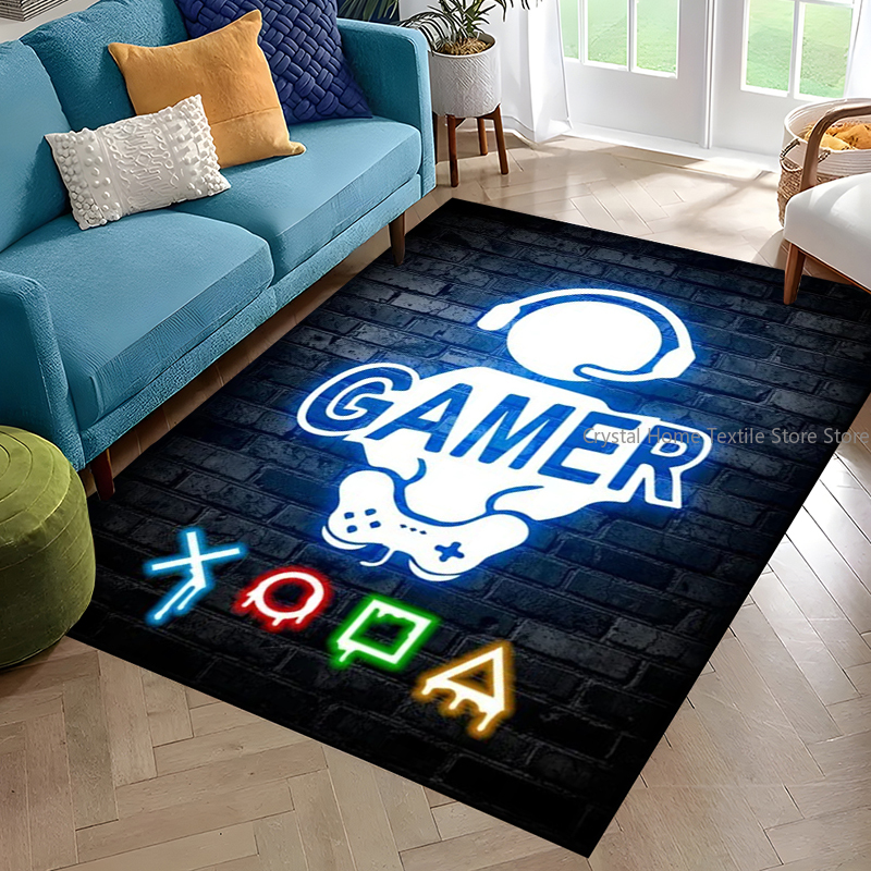 Gaming Neon Game Printed Rugs  - đánh giá và giá Retro Gaming Theme