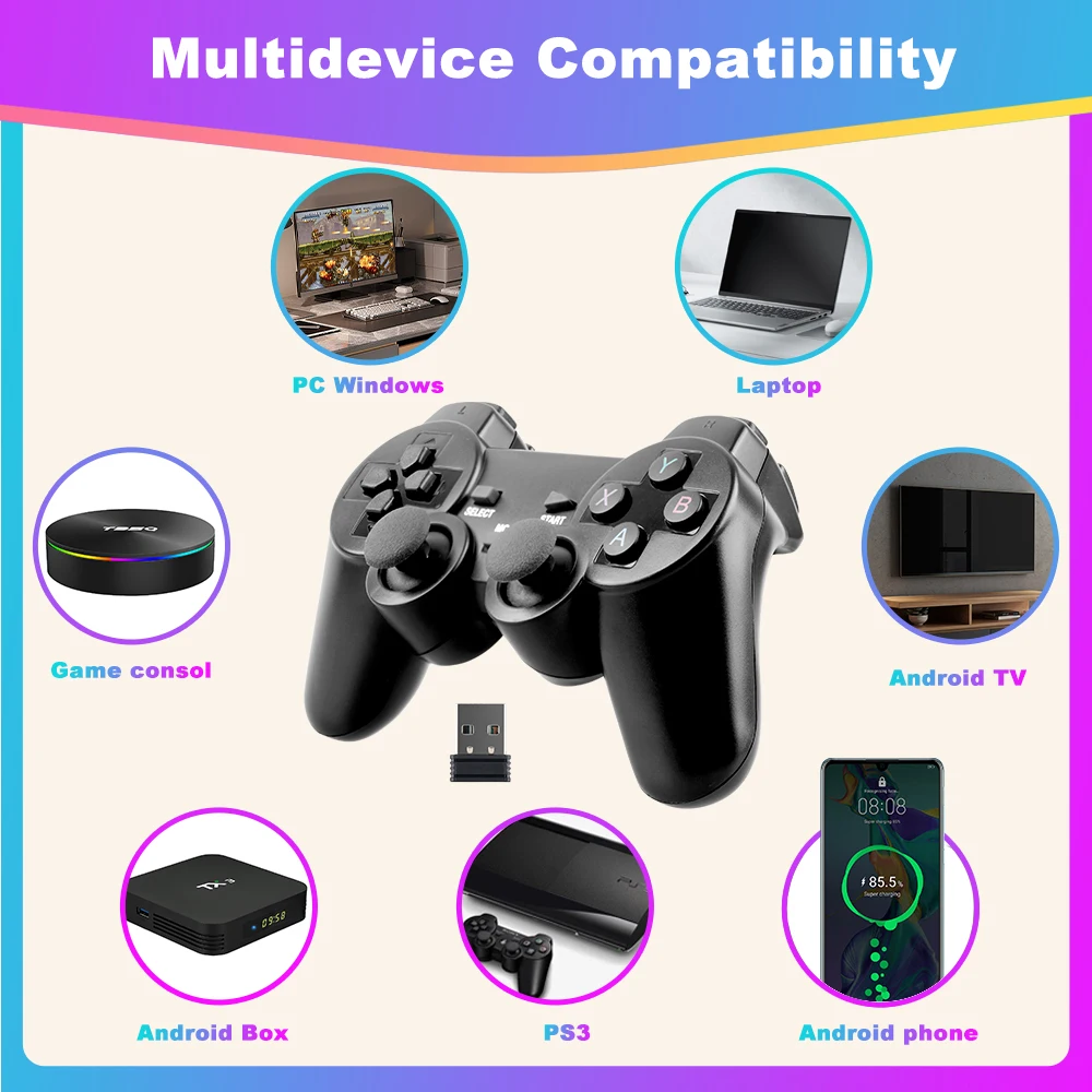2.4G Wireless Controller Gamep - đánh giá và giá Retro Gaming Tv Box